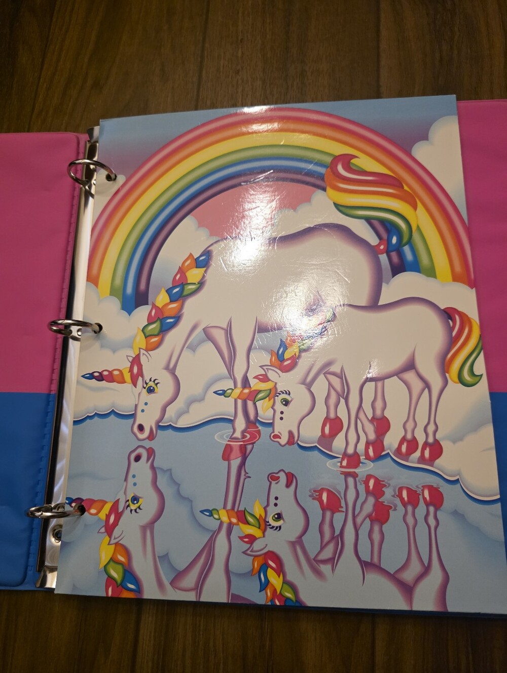 90s Lisa Frank Markie the Unicorn Trapper Keeper - Picture 9 of 13